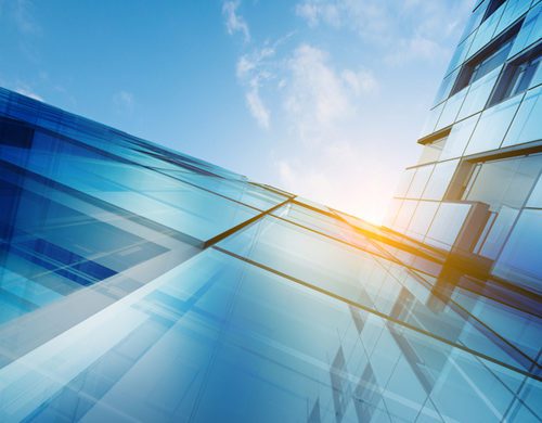 Skyscraper abstract concept. Building design and 3d model my own