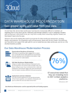 data warehouse modernization