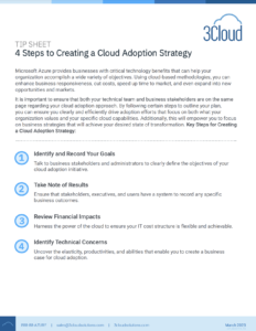 4 Steps to Establishing a Cloud Adoption Strategy