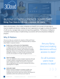 Modern Business Intelligence Jumpstart