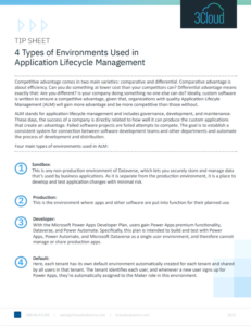 4 Types of Environments Used in Application Lifecycle Management
