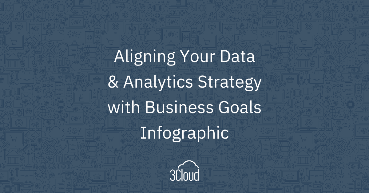 Align Data & Analytics Strategy with Goals Infographic - 3Cloud